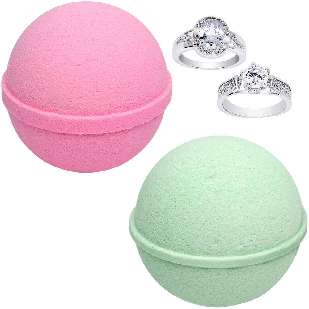 Jackpot Candles Mermaid Love Potion bath bomb with hidden ring inside for a surprise reveal.