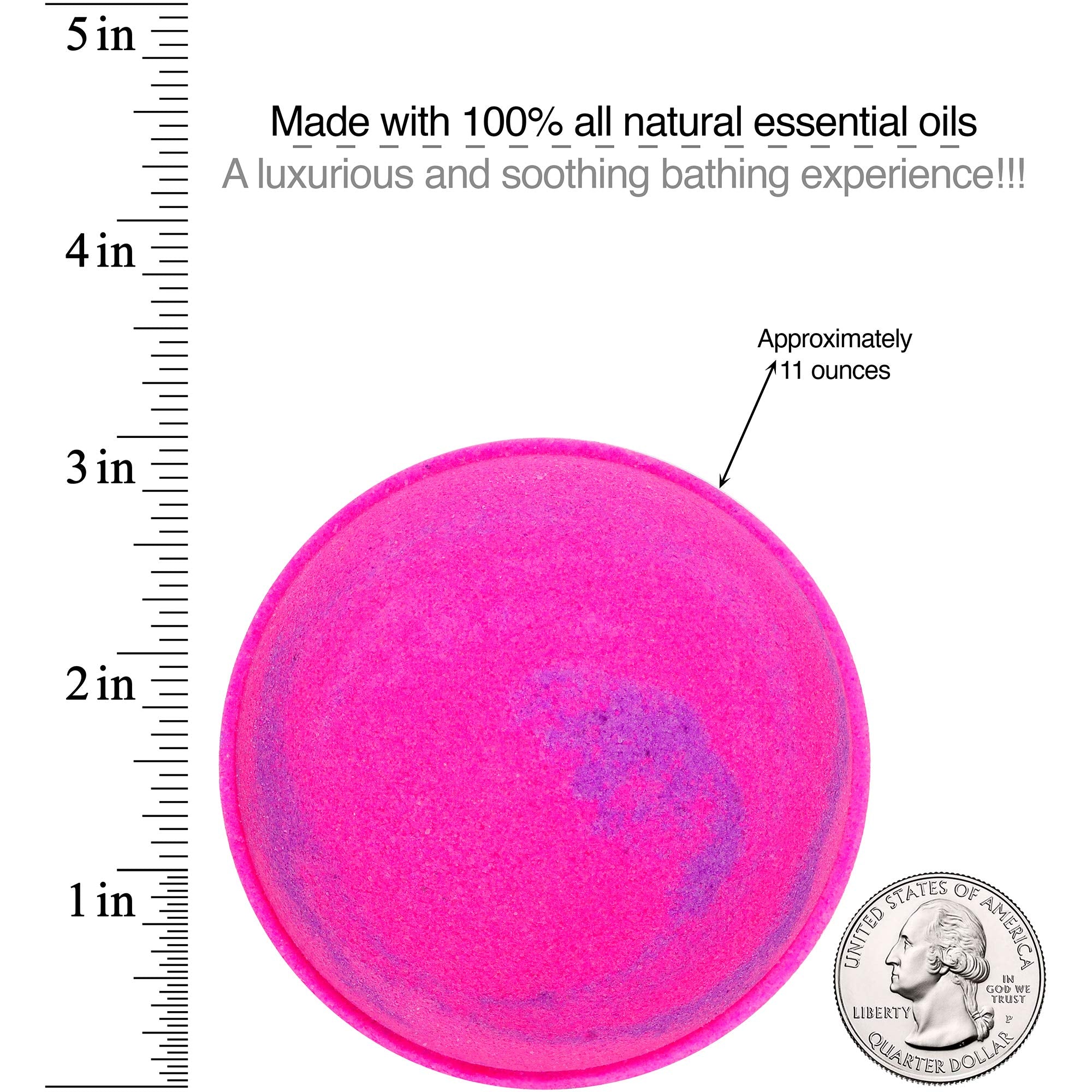 Jackpot Candles USA-made bath bomb, extra-large size for long, luxurious soaks.