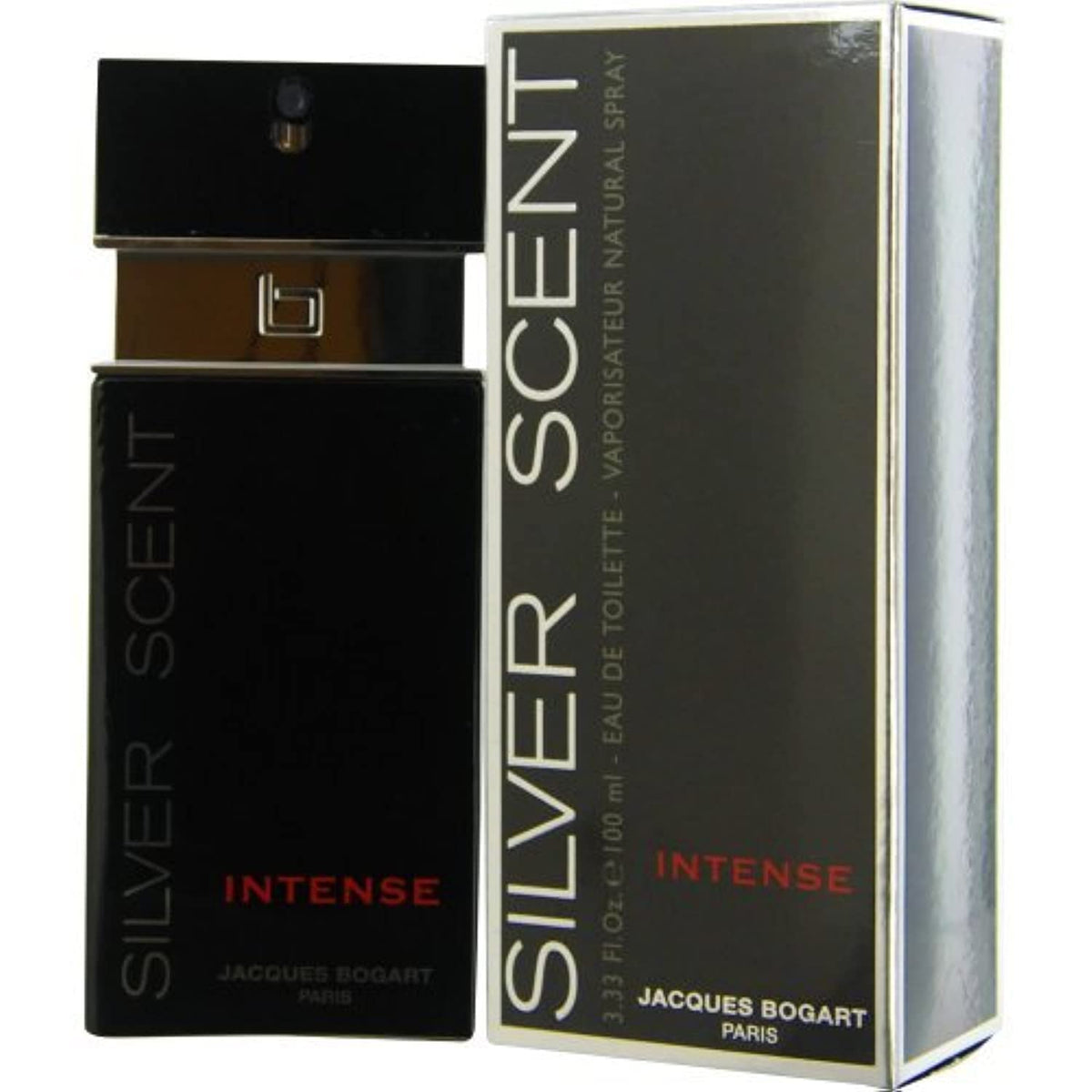 Jacques Bogart Silver Scent Intense bottle, two-pack, ideal for evening wear and long-lasting aroma
