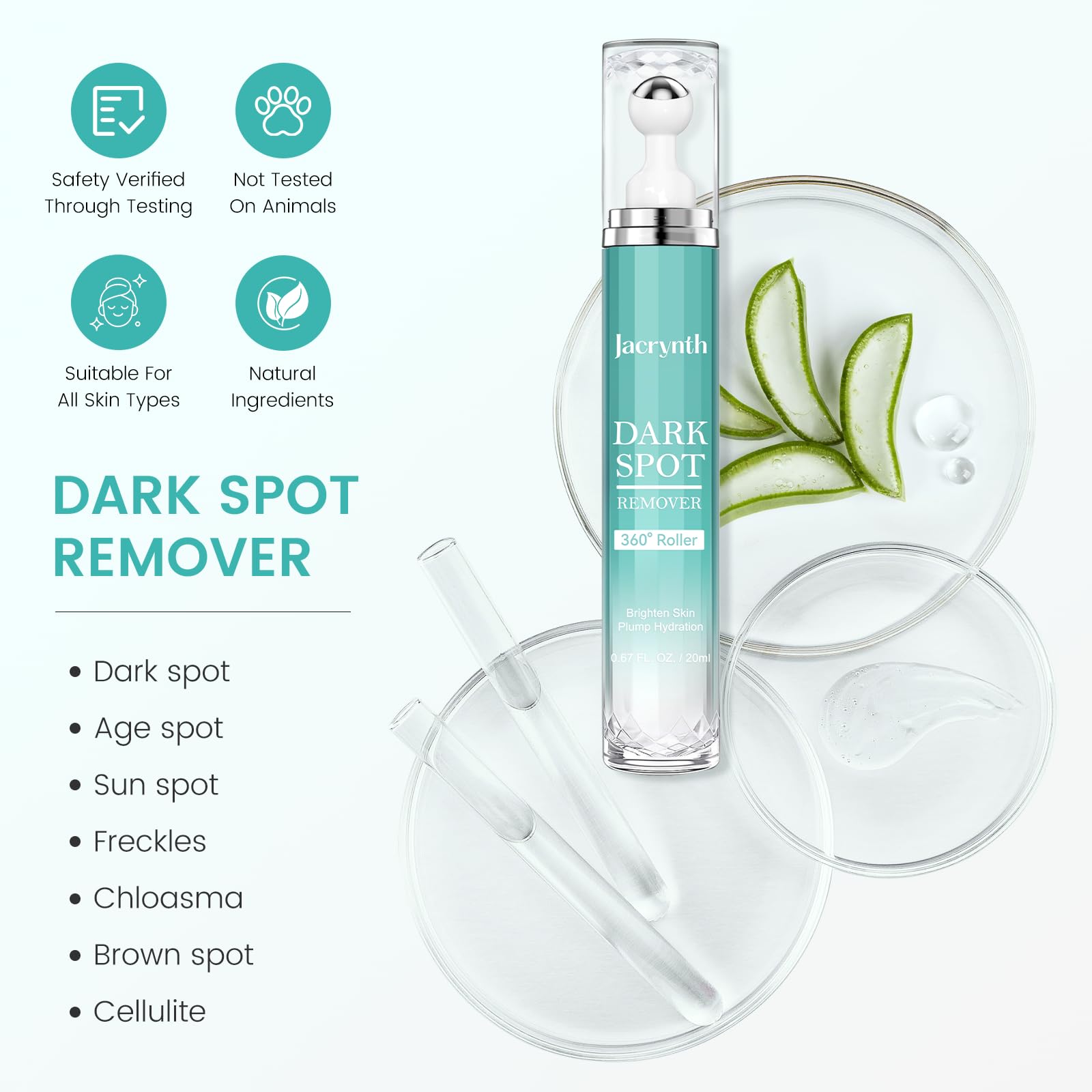 Jacrynth ingredients close-up highlights hydrating and brightening components