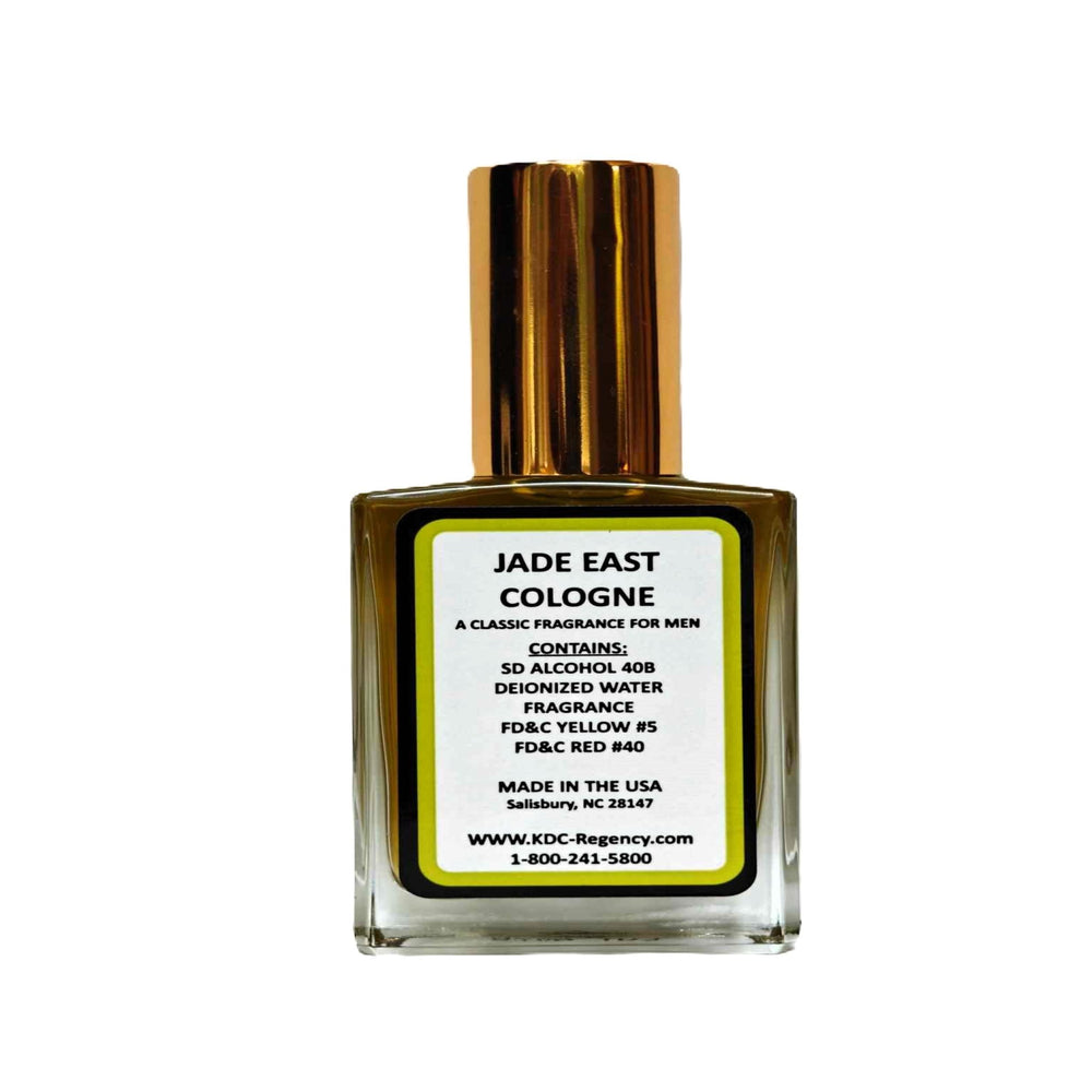 Jade East cologne spray nozzle action highlighting precise application for controlled scent