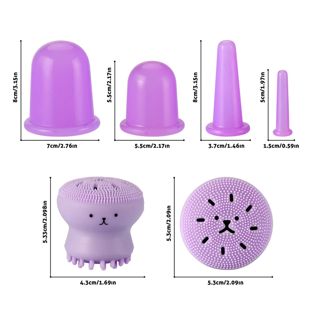 JADE KIT eye cups for delicate eye contour massage and relaxation.