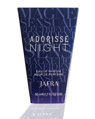 Jafra Adorisse Night cap detail shows premium packaging and luxe appeal.