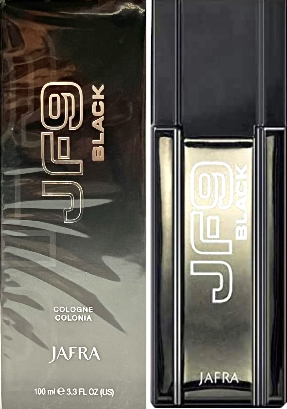 JAFRA JF9 Black bottle front showing sleek design for modern wear