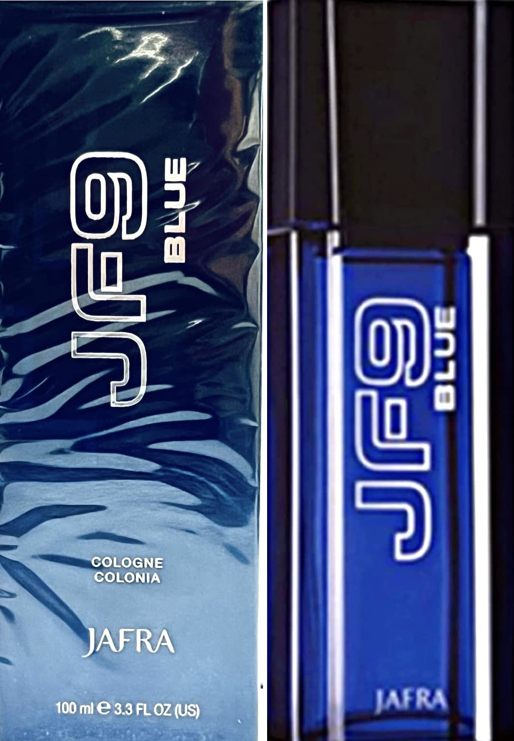 JAFRA JF9 Blue Cologne bottle in a sleek design for everyday refreshment.