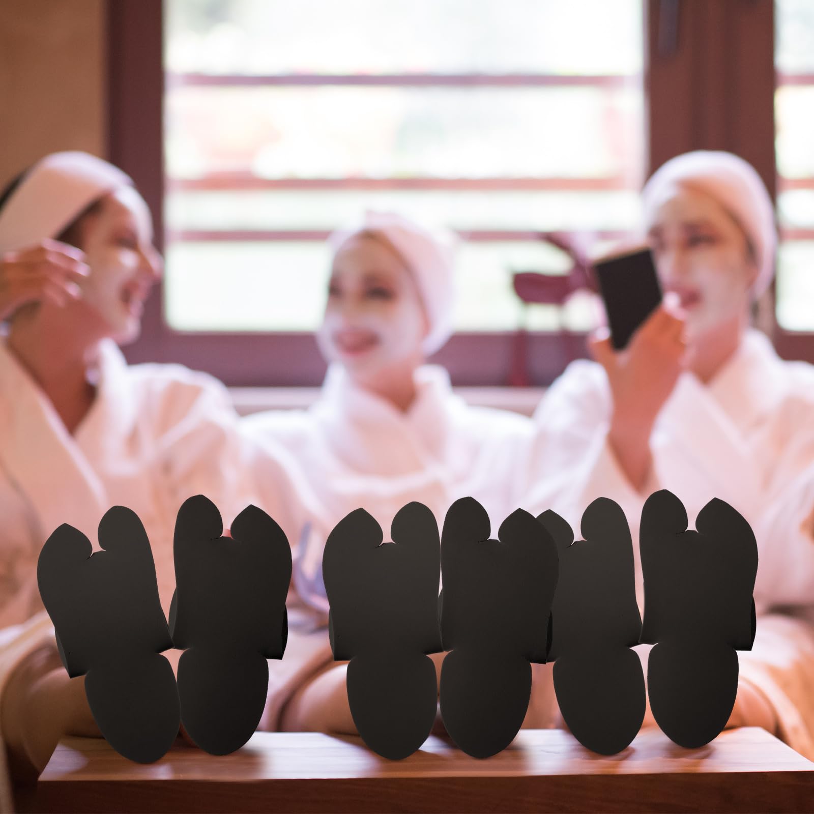 JaGely lightweight slippers save shelf space in hotels and salons.