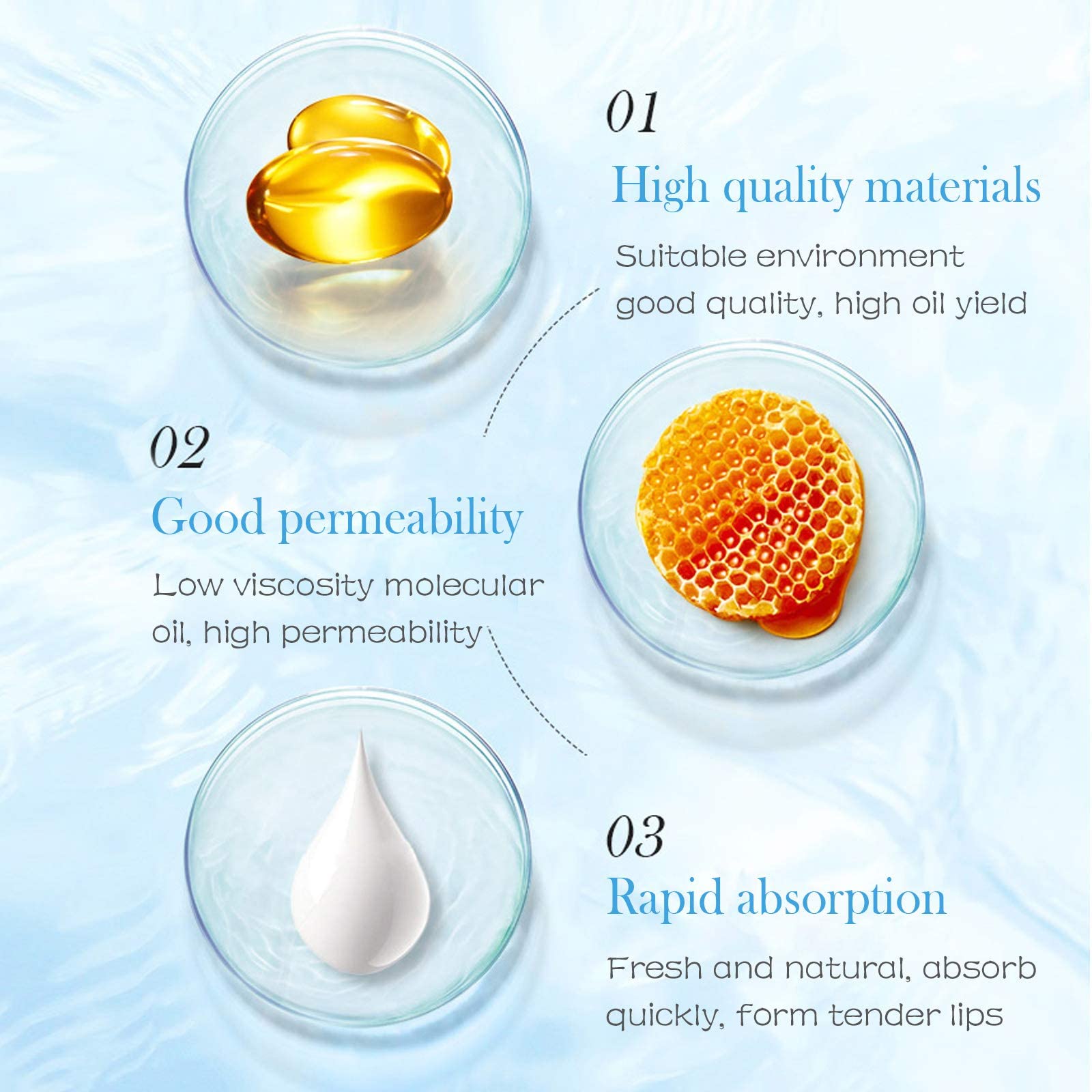 Jakuva applying lip mask on lips for instant moisture and comfort.