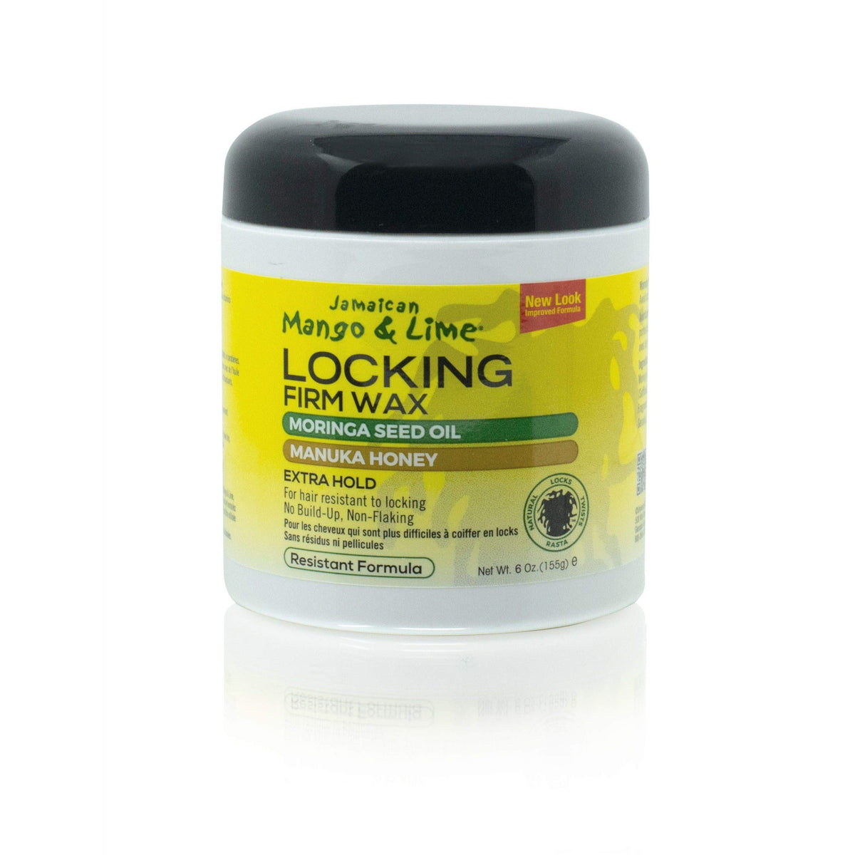 Jamaican Mango Lime locking firm wax front view for defined curls