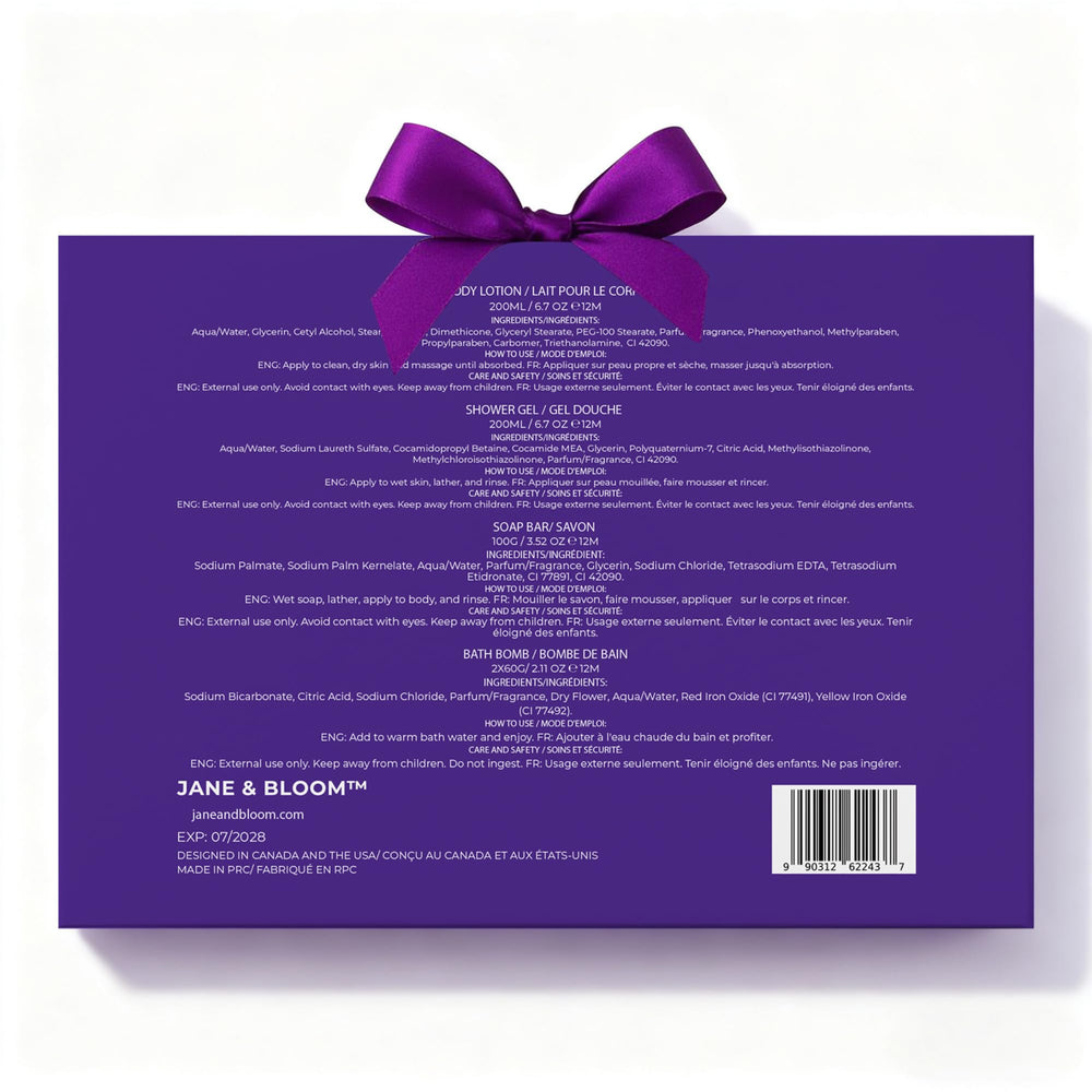 Lavender and bergamot aroma creates a calming spa-like atmosphere.