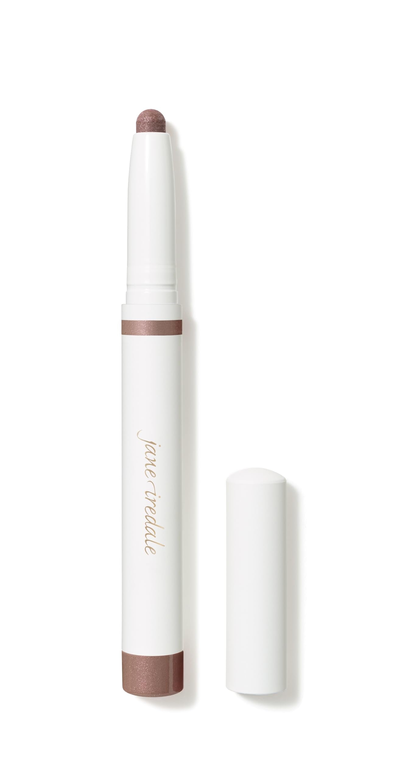 jane iredale ColorLuxe Eye Shadow Stick bronze swatch for buildable color