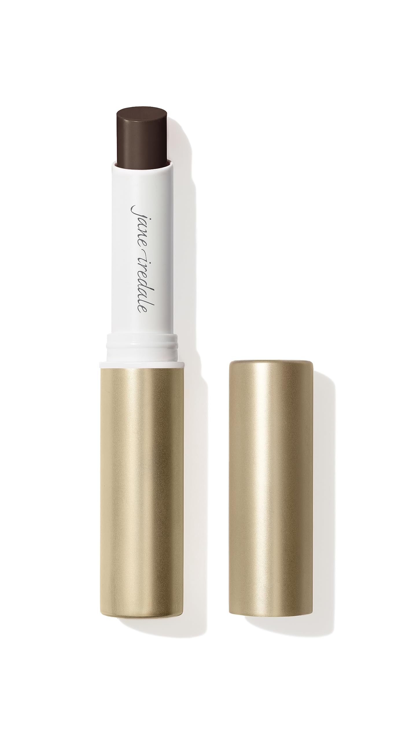 jane iredale ColorLuxe lipstick cap close-up shows rich pigment and moisturizing feel
