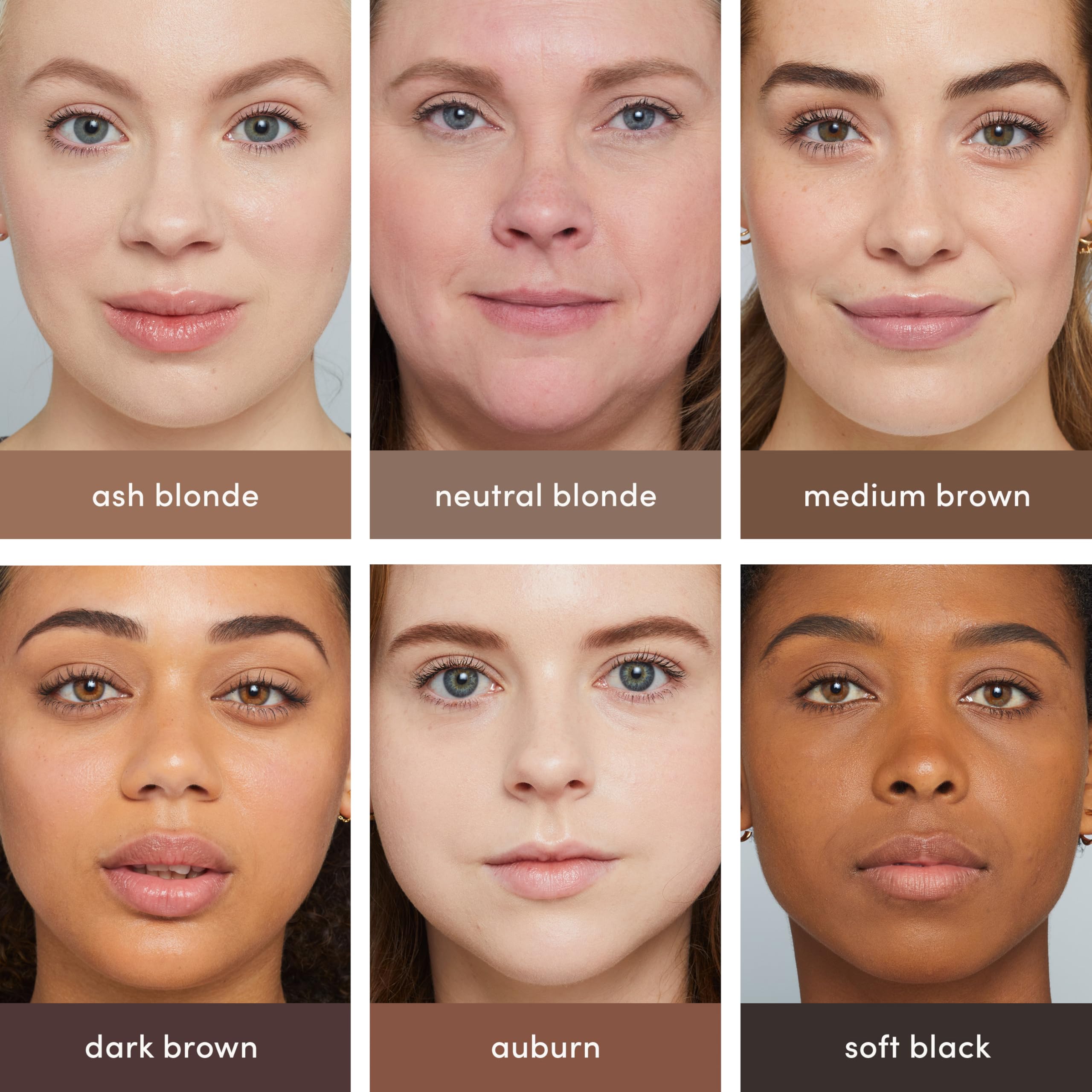 PureBrow ash blonde brow powder applied with brush for cushiony, blendable finish.