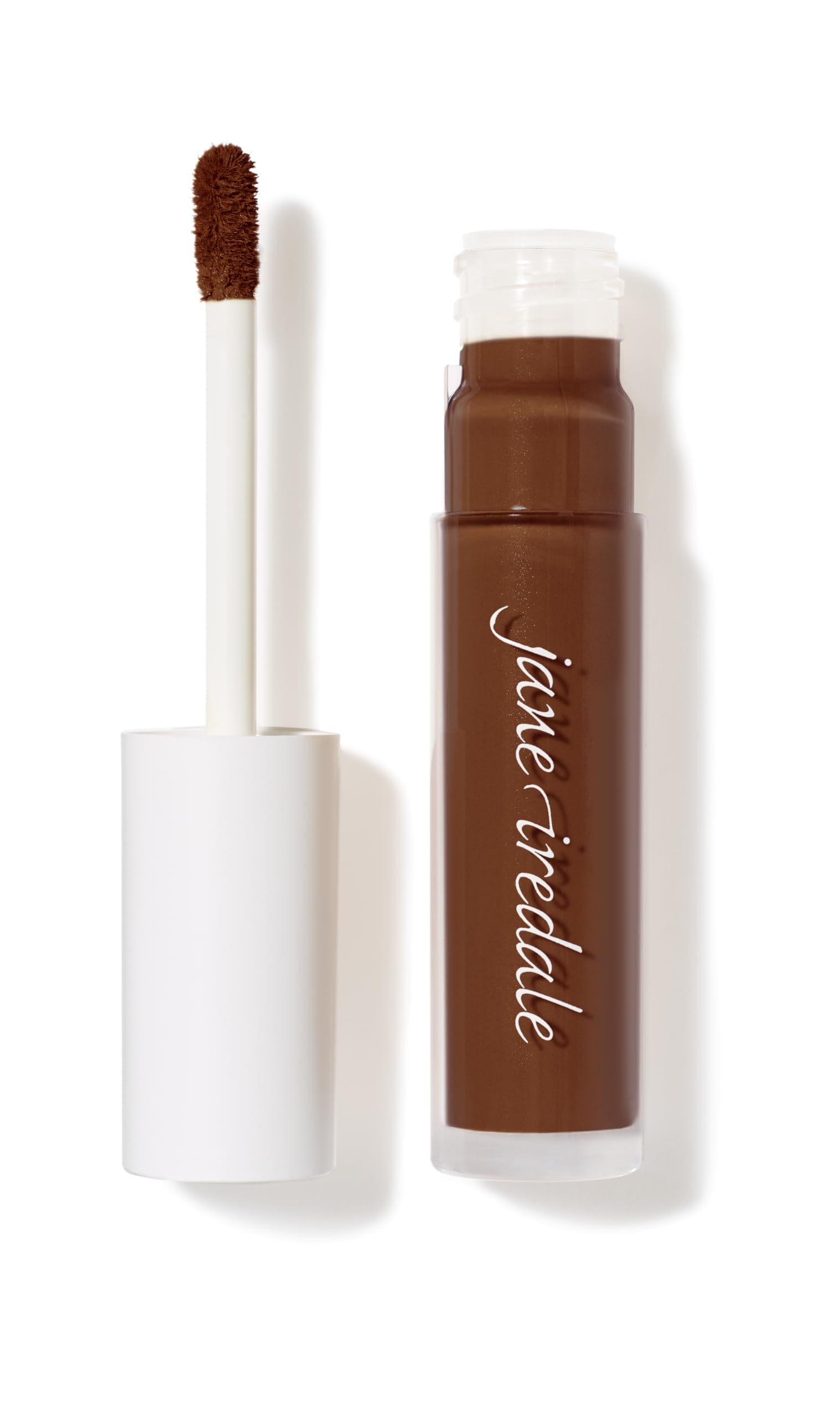 Jane Iredale PureMatch Liquid Concealer 16W bottle shows weightless, buildable coverage.