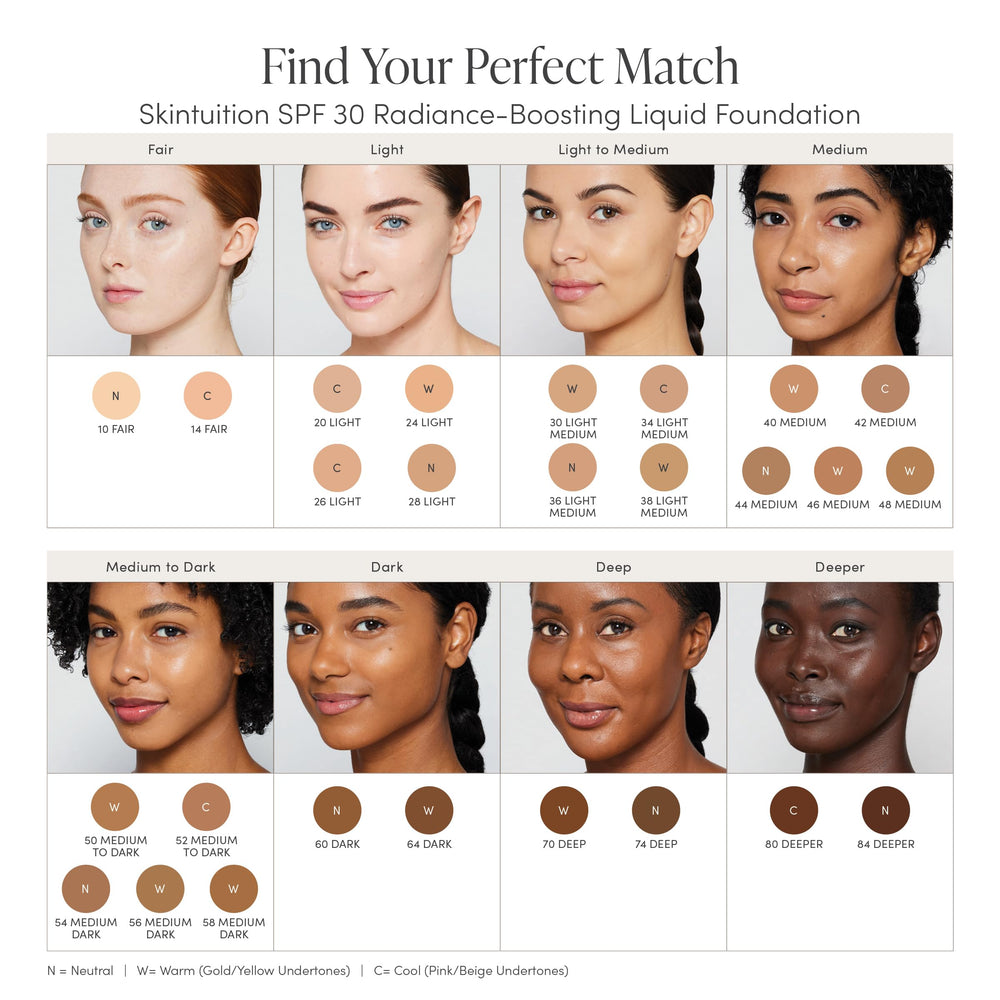 Jane Iredale Skintuition foundation with easy shade match for real-looking color.