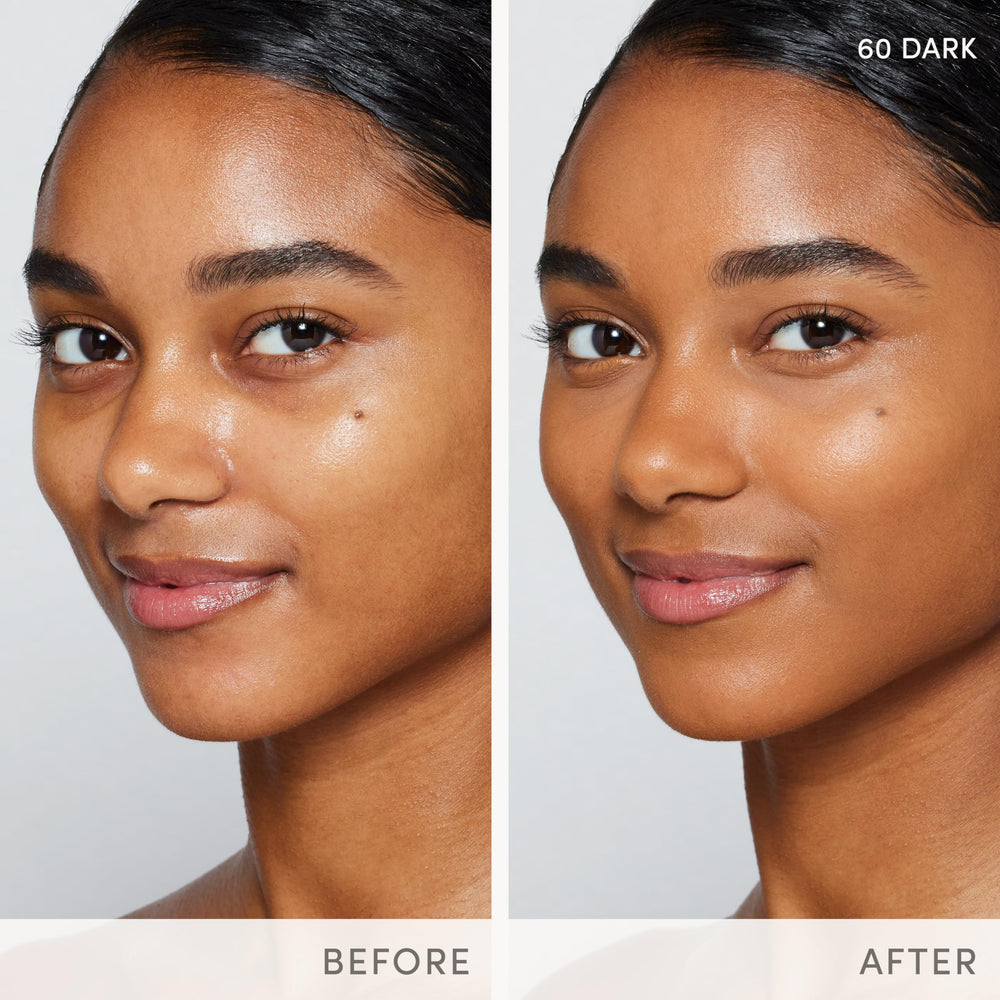 Jane Iredale Skintuition SPF 30 foundation pump shows quick, lightweight blend