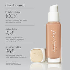 Jane Iredale Skintuition foundation offers a skin-like glow for natural looks.
