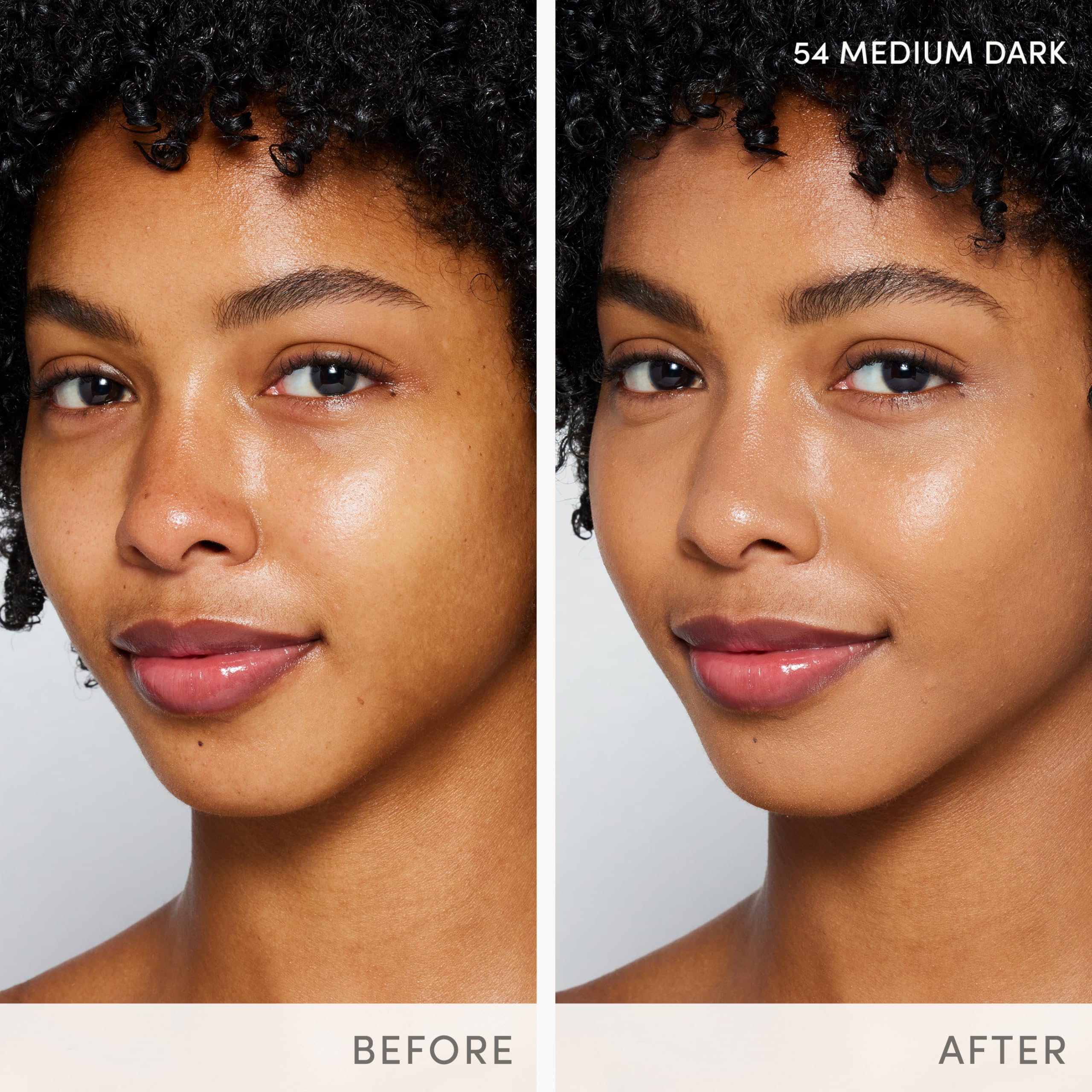 Jane Iredale Skintuition foundation swirled on skin reveals radiant brightness.