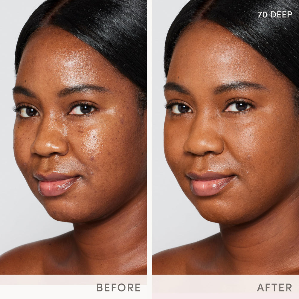 Jane Iredale Skintuition SPF 30 Foundation 70 Deep swatch illustrating true shade match