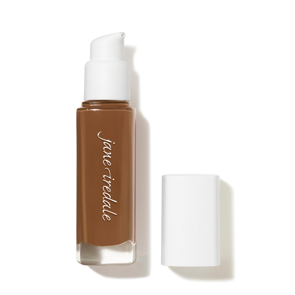 Jane Iredale Skintuition SPF 30 foundation bottle with pump for smooth, skin-like coverage.