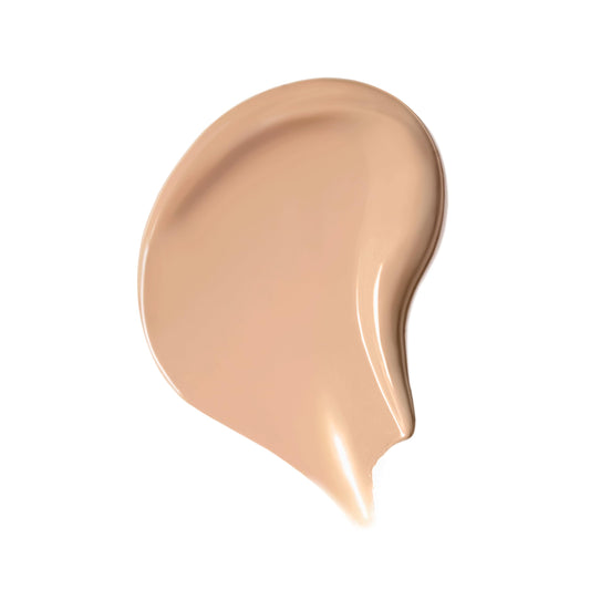 Jane Iredale Skintuition SPF30 foundation swirl demonstrating buildable medium coverage.