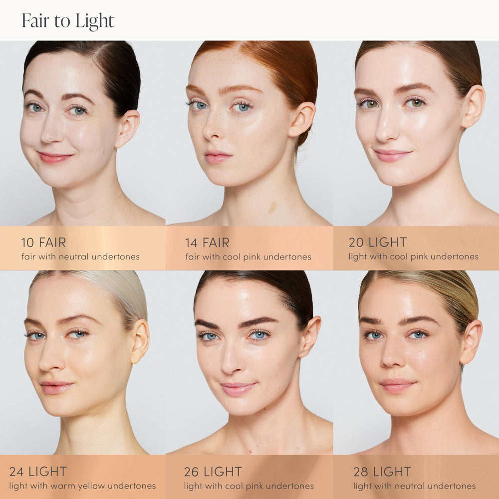 Jane Iredale Skintuition SPF30 foundation texture blurs fine lines and smooths texture.