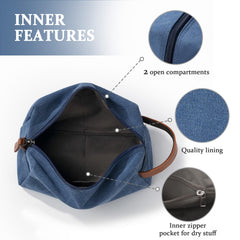 Janhavi sturdy leather handle and strong zippers for daily use.