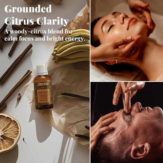 Janicorn sandalwood bergamot dropper dispensing oil for precise, mess-free application
