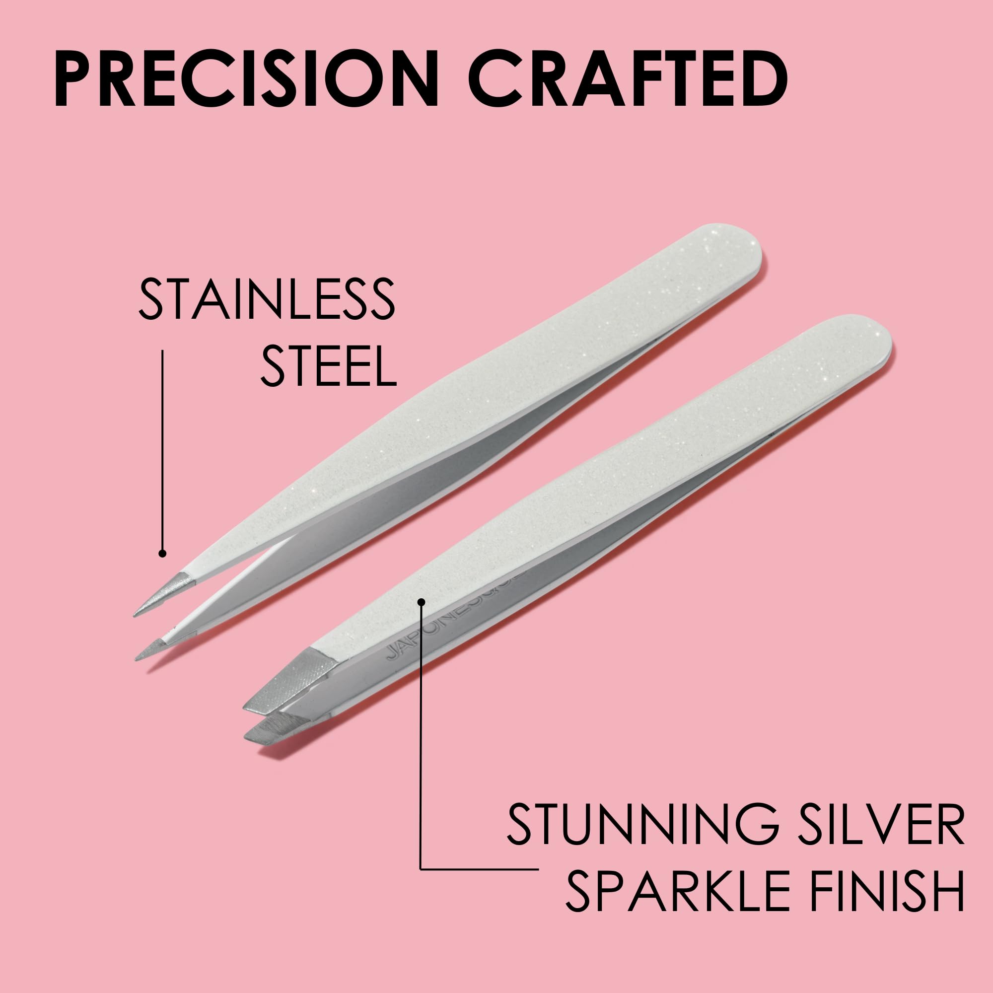 JAPONESQUE precision tips grip hair at the root for clean plucking