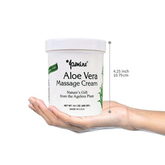 Jasmine Aloe Vera Massage Cream suitable for face and body use.