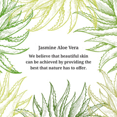 Jasmine Aloe Vera Massage Cream packaging shot highlights design.