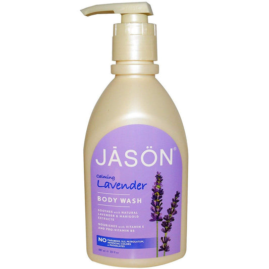 Jason Calming Lavender Body Wash bottle for soothing, gentle cleanse