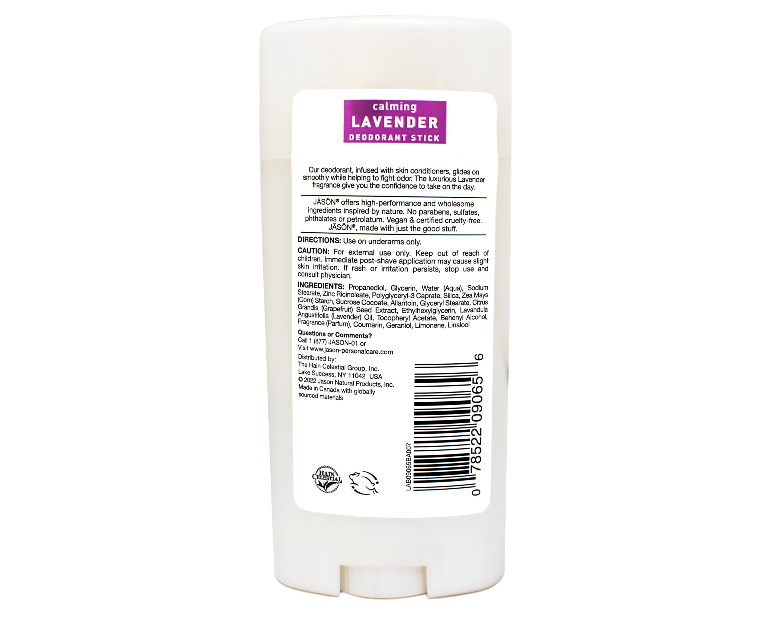 JĀSÖN Calming Lavender Deodorant Stick lavender field mood and natural scent