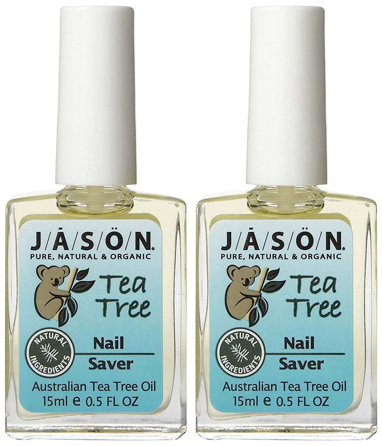 Jason Tea Tree Oil Nail Saver bottle pour supports nails and cuticles.