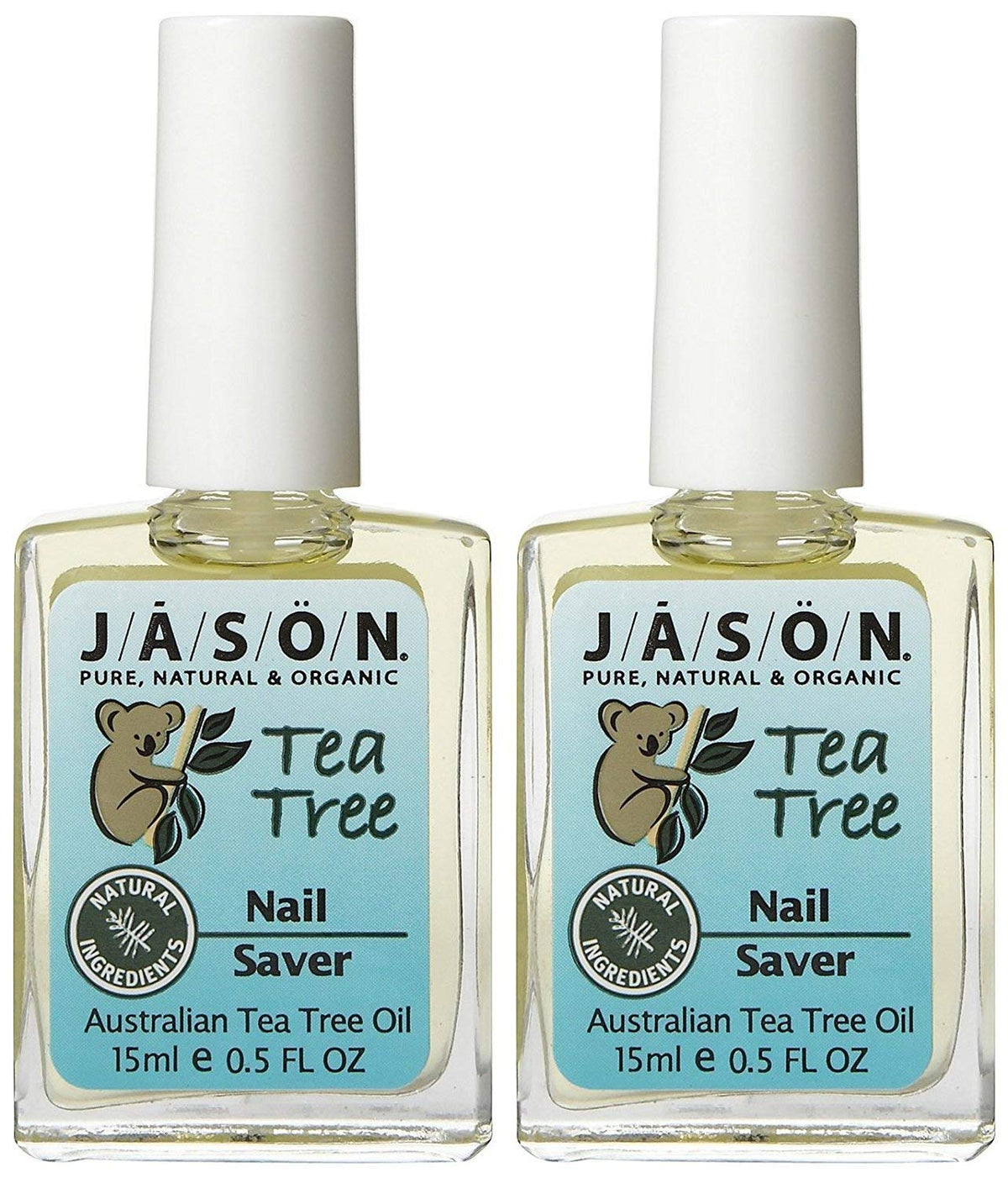 Jason Tea Tree Oil Nail Saver bottle pour supports nails and cuticles.