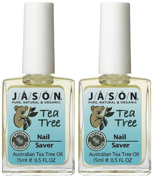 Jason Tea Tree Oil Nail Saver bottle pour supports nails and cuticles.