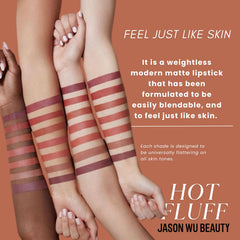 Jason Wu Hot Fluff eye-shadow application scene with monochrome look.