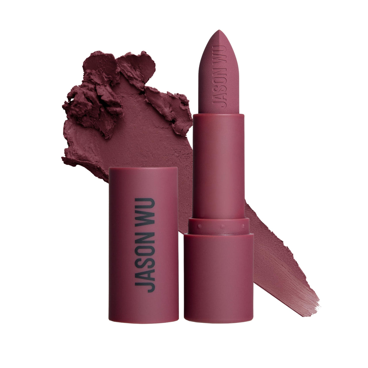 Jason Wu Hot Fluff Souffle lip swatch on skin showing universal shade.
