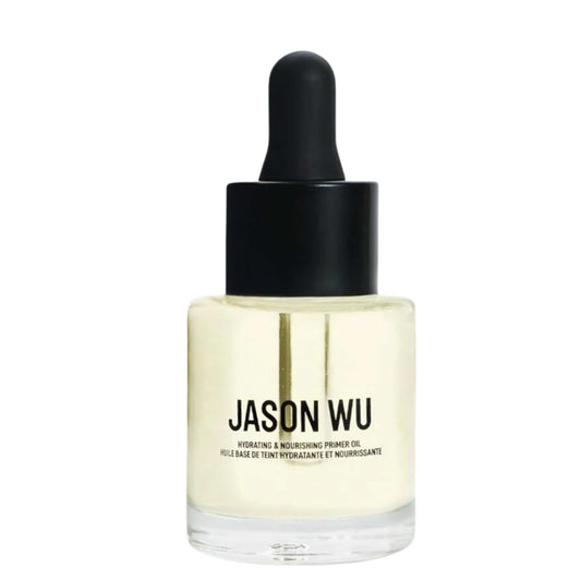 Jason Wu Wu-Prime Hydrating Primer Oil bottle ready for makeup prep