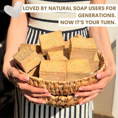 Jatisse Aleppo Soap for hair care, helping to cleanse and add volume.