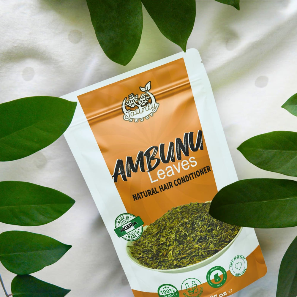 Jaunty Ambunnu product with Chebe and Henna pairing for holistic care.