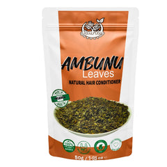 Jaunty Ambunnu leaves 50g pack ready for natural cleansing.