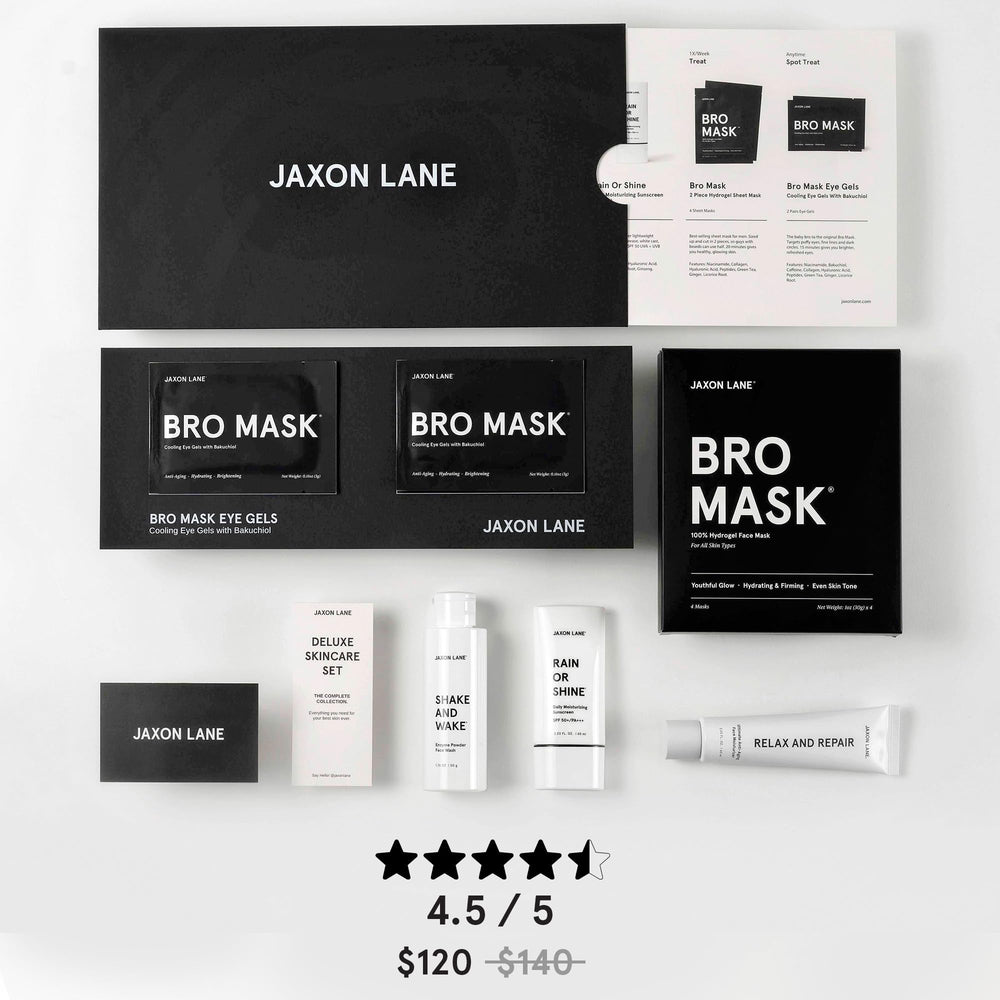 JAXON LANE Rain or Shine SPF 50 sunscreen bottle offers daily UVA and UVB protection