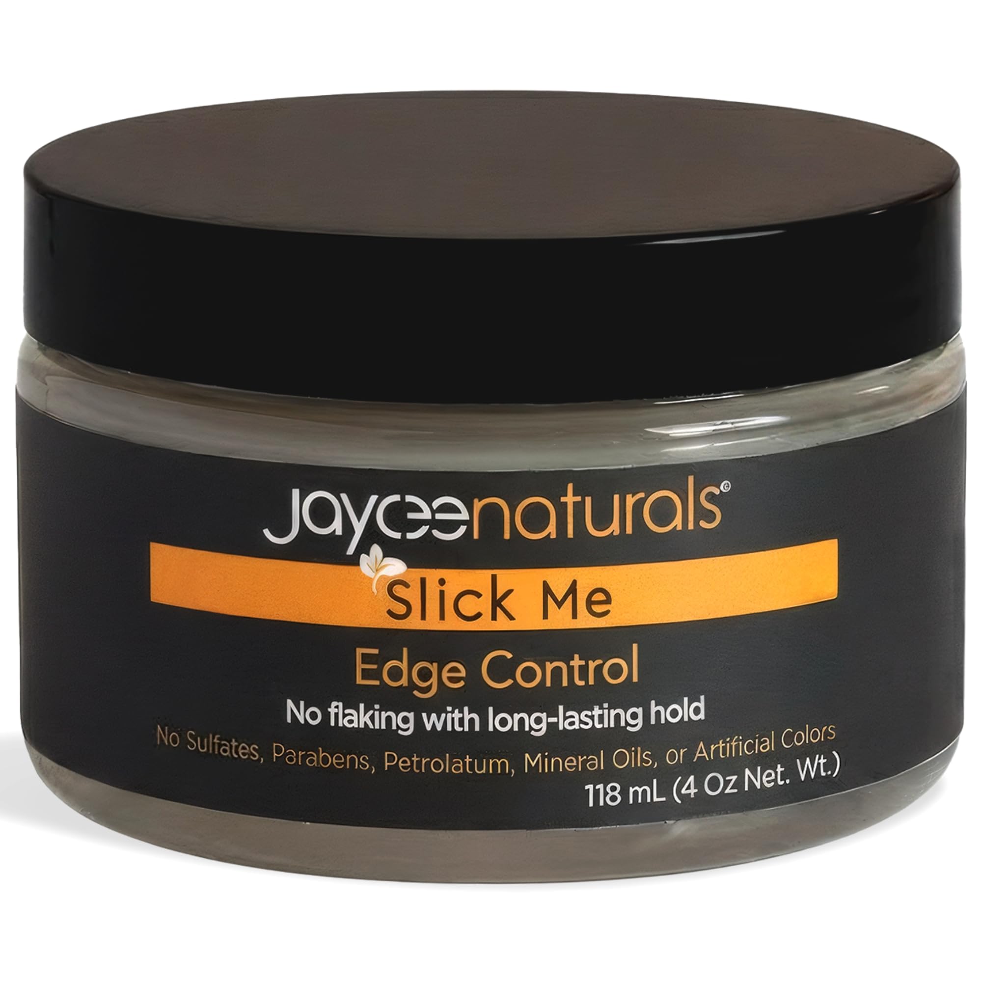 Jaycee Naturals Slick Me Edge Control defines 4C hair edges with lasting hold.
