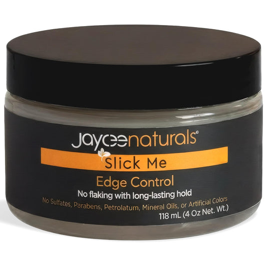 Jaycee Naturals Slick Me Edge Control defines 4C hair edges with lasting hold.