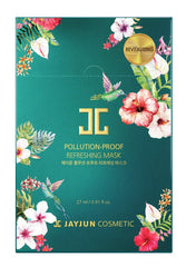 JayJUN Pollution-Proof mask cupra sheet closeup showing soft, breathable material.