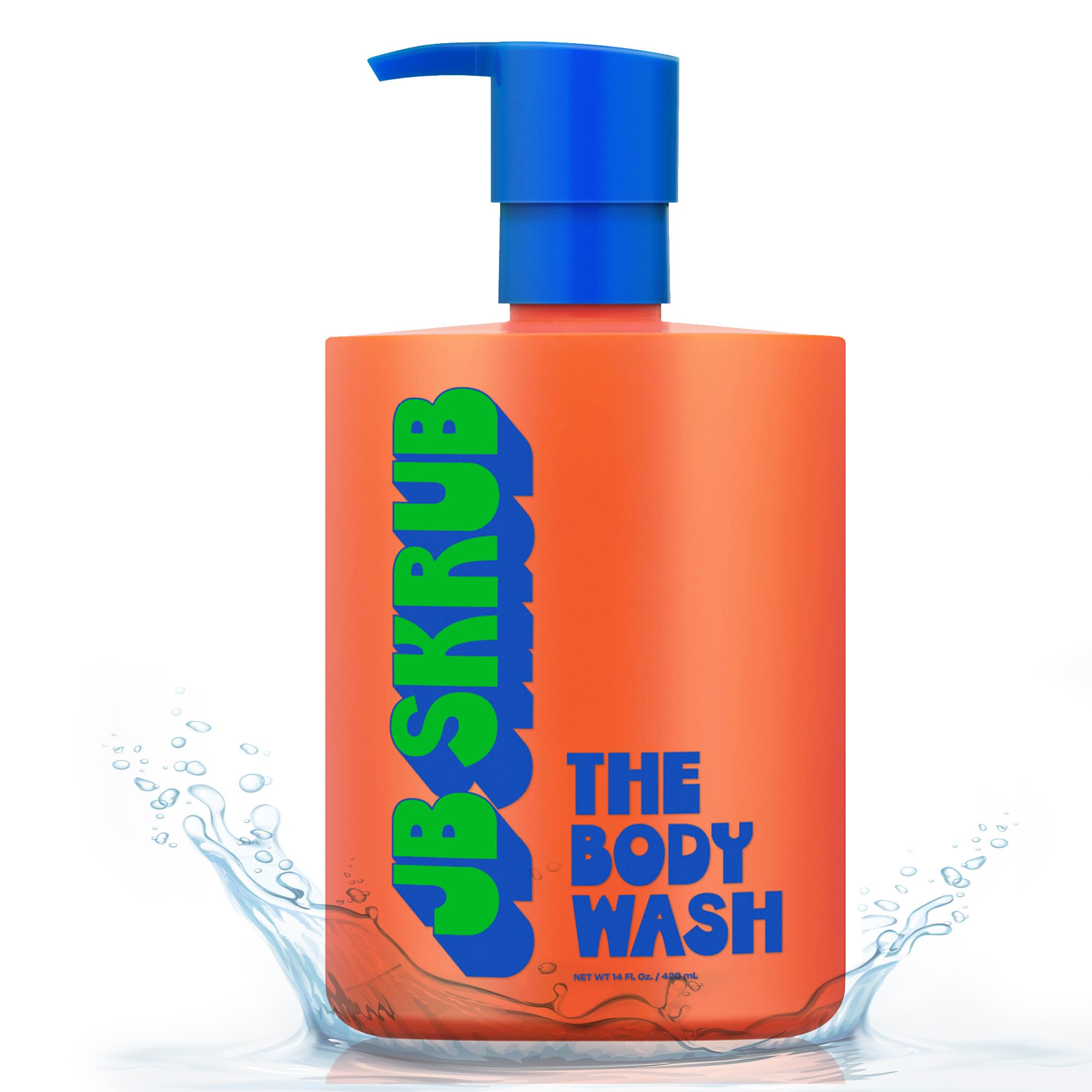 JB SKRUB body wash for kids with foaming action for easy cleansing