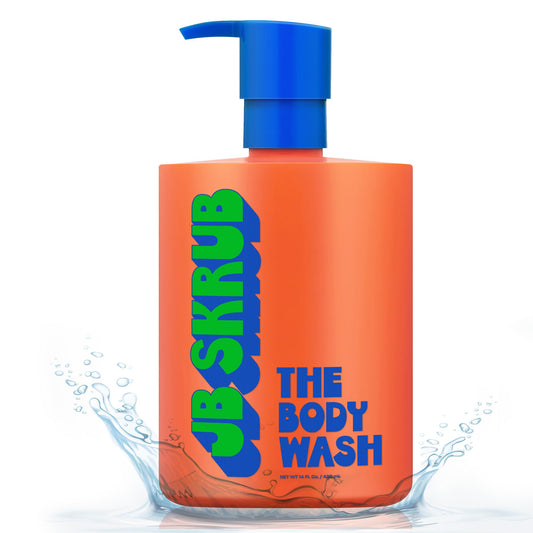 JB SKRUB body wash for kids with foaming action for easy cleansing