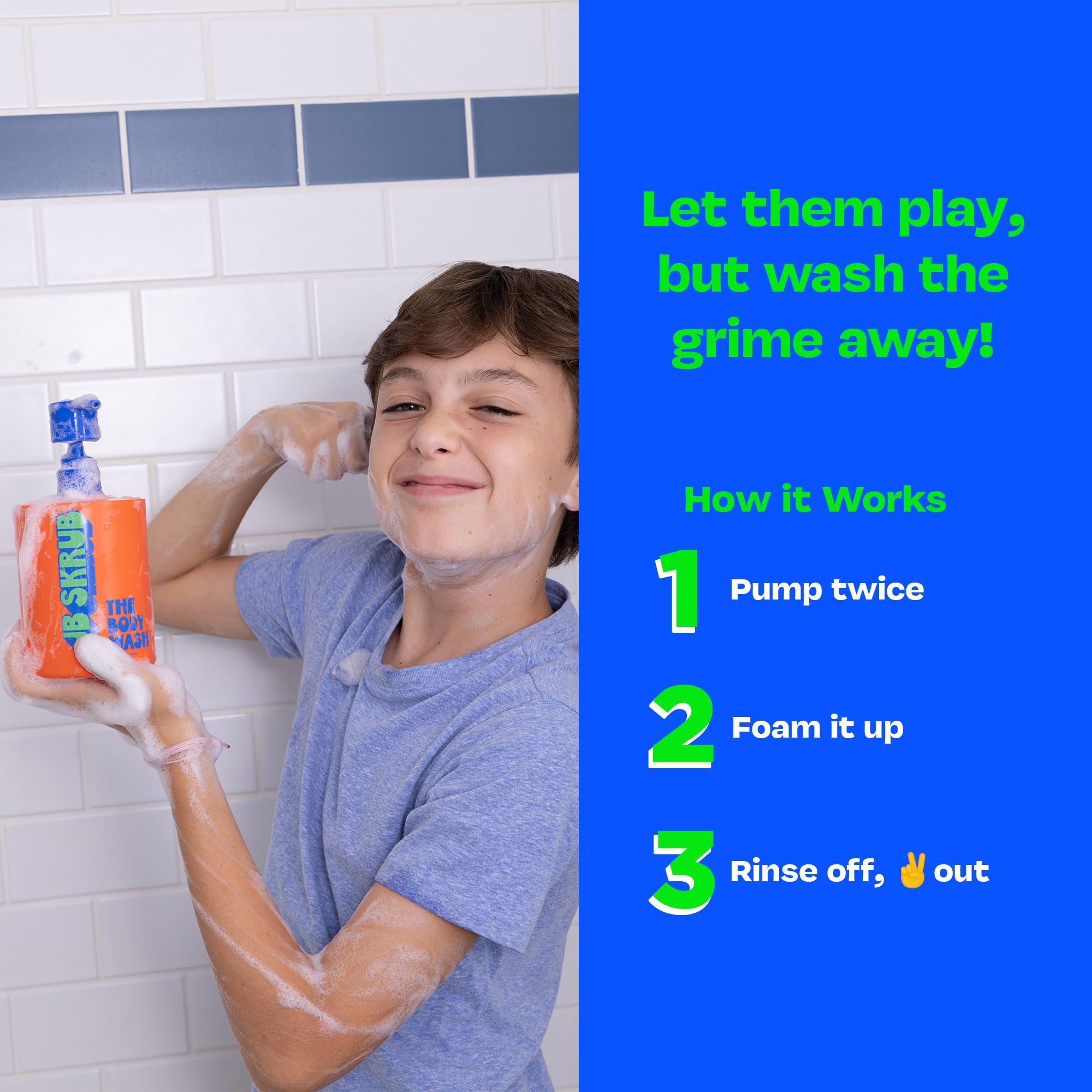 JB SKRUB gentle formula for sensitive skin during washes