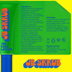 JB SKRUB face lotion applying on teen skin for balanced moisture and oil control