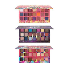 J.CAT BEAUTY Majestic Galaxy display swatched in matte and shimmer textures